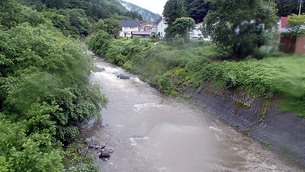 温泉からの風景